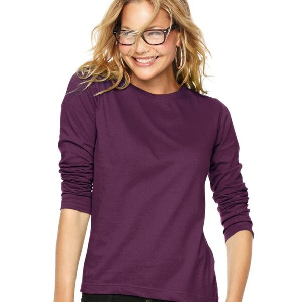 Women's Long Sleeve Premium Jersey Tee Thumbnail