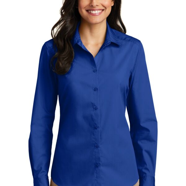 Women's Long Sleeve Carefree Poplin Shirt Thumbnail